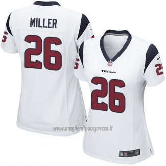 Maglia NFL Game Donna Houston Texans Miller Bianco