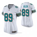 Maglia NFL Game Donna Miami Dolphins Dwayne Allen Throwback Bianco