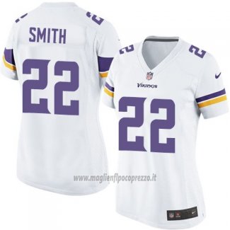Maglia NFL Game Donna Minnesota Vikings Smith Bianco