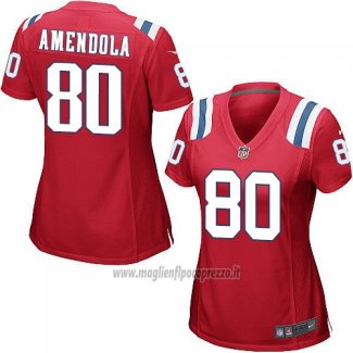 Maglia NFL Game Donna New England Patriots Amendola Rosso