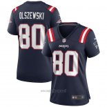 Maglia NFL Game Donna New England Patriots Gunner Olszewski Blu