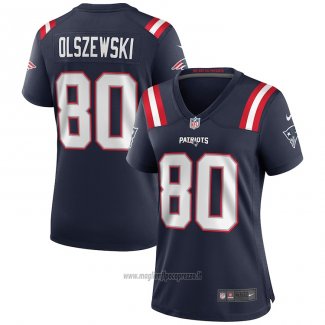 Maglia NFL Game Donna New England Patriots Gunner Olszewski Blu