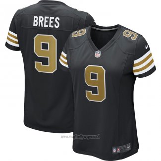 Maglia NFL Game Donna New Orleans Saints Drew Brees Alternato Nero