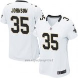 Maglia NFL Game Donna New Orleans Saints Johnson Bianco