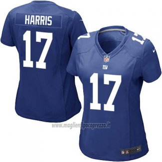 Maglia NFL Game Donna New York Giants Harris Blu