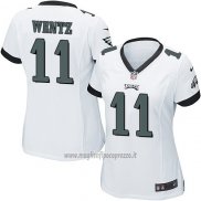 Maglia NFL Game Donna Philadelphia Eagles Wentz Bianco