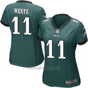 Maglia NFL Game Donna Philadelphia Eagles Wentz Verde