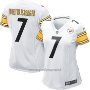 Maglia NFL Game Donna Pittsburgh Steelers Roethlisberger Bianco