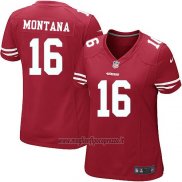 Maglia NFL Game Donna San Francisco 49ers Montana Rosso
