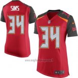 Maglia NFL Game Donna Tampa Bay Buccaneers Sims Rosso