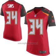Maglia NFL Game Donna Tampa Bay Buccaneers Sims Rosso
