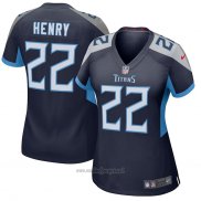 Maglia NFL Game Donna Tennessee Titans Derrick Henry Blu