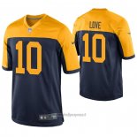 Maglia NFL Game Green Bay Packers 10 Jordan Love Throwback Blu