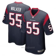 Maglia NFL Game Houston Texans Demarcus Walker 55 Blu