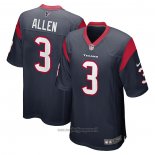 Maglia NFL Game Houston Texans Kyle Allen Blu