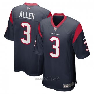 Maglia NFL Game Houston Texans Kyle Allen Blu