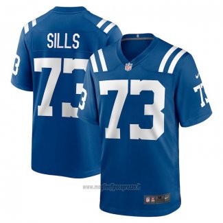 Maglia NFL Game Indianapolis Colts Josh Sills 73 Blu