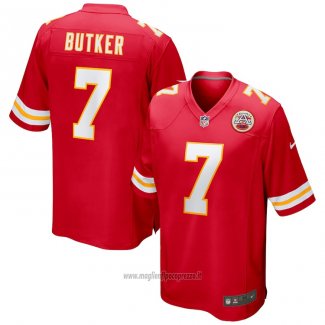 Maglia NFL Game Kansas City Chiefs 7 Harrison Butker Rosso