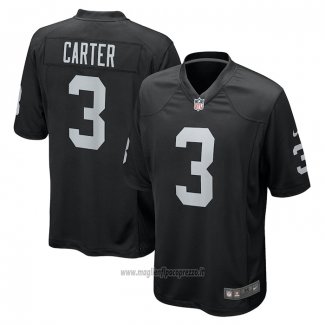 Maglia NFL Game Las Vegas Raiders Deandre Carter Nero