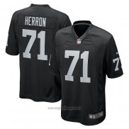 Maglia NFL Game Las Vegas Raiders Justin Herron Nero