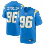 Maglia NFL Game Los Angeles Chargers Christian Covington 96 Blu