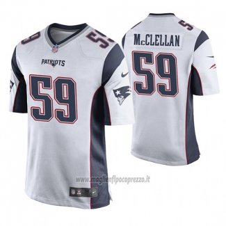 Maglia NFL Game New England Patriots Albert Mcclellan Bianco