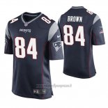 Maglia NFL Game New England Patriots Antonio Brown Blu
