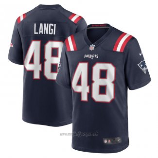 Maglia NFL Game New England Patriots Harvey Langi Blu