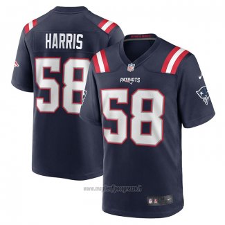 Maglia NFL Game New England Patriots Marcus Harris Blu