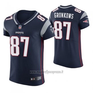 Maglia NFL Game New England Patriots Rob Gronkowski Blu Vapor Untouchable