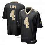Maglia NFL Game New Orleans Saints Derek Carr Nero