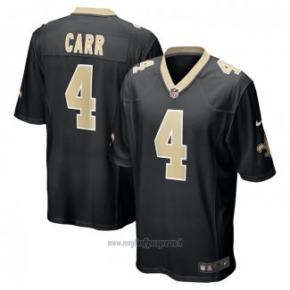 Maglia NFL Game New Orleans Saints Derek Carr Nero