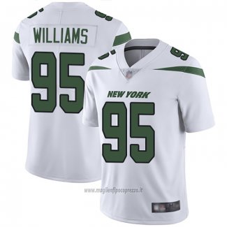 Maglia NFL Game New York Jets 95 Quinnen Williams Bianco
