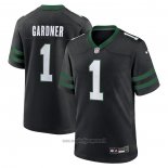 Maglia NFL Game New York Jets Ahmad Sauce Gardner Alternato Nero