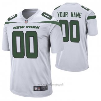Maglia NFL Game New York Jets Personalizzate Game Bianco