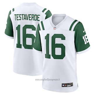 Maglia NFL Game New York Jets Vinny Testaverde Classic Alternato Retired Bianco