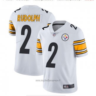 Maglia NFL Game Pittsburgh Steelers 2 Mason Rudolph Bianco
