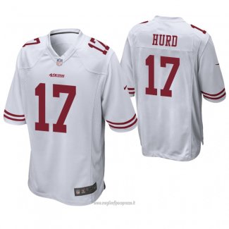 Maglia NFL Game San Francisco 49ers Jalen Hurd Bianco