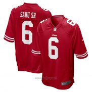Maglia NFL Game San Francisco 49ers Mohamed Sanu Sr. Rosso