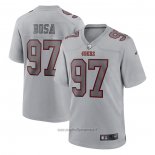 Maglia NFL Game San Francisco 49ers Nick Bosa Atmosphere Fashion Grigio
