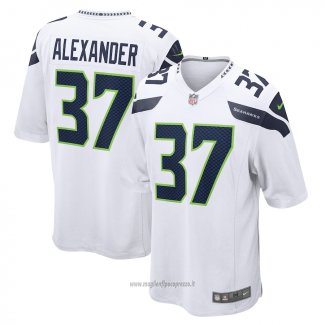Maglia NFL Game Seattle Seahawks Shaun Alexander Retired Bianco
