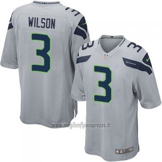 Maglia NFL Game Seattle Seahawks Wilson Grigio