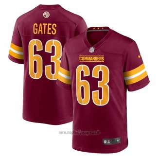 Maglia NFL Game Washington Commanders Nick Gates Rosso