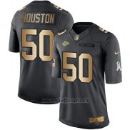 Maglia NFL Gold Anthracite Kansas City Chiefs Houston Salute To Service 2016 Nero