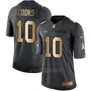Maglia NFL Gold Anthracite New Orleans Saints Cooks Salute To Service 2016 Nero