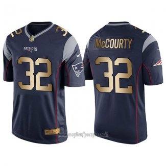 Maglia NFL Gold Game New England Patriots Mccourty Profundo Blu
