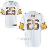 Maglia NFL Gold Game Pittsburgh Steelers Bell Bianco