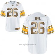 Maglia NFL Gold Game Pittsburgh Steelers Bell Bianco