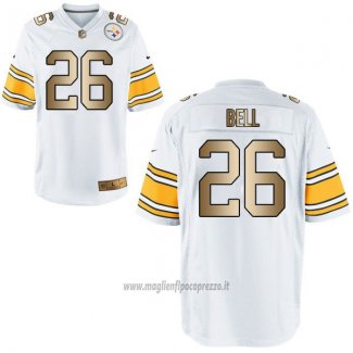 Maglia NFL Gold Game Pittsburgh Steelers Bell Bianco