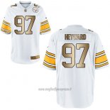 Maglia NFL Gold Game Pittsburgh Steelers Heyward Bianco